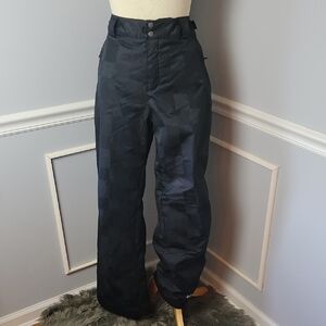 COLUMBIA OMNI-TECH Black Checkered Pattern‎ Ski Snow Winter Activewear Pants L